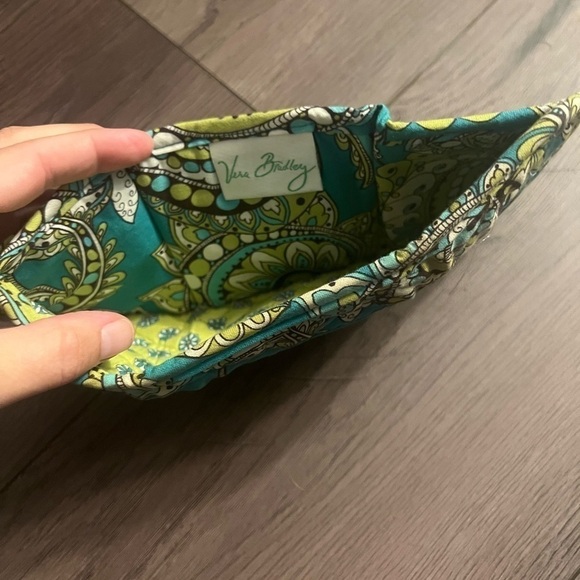 Vera‎ Bradley Tri Fold Pocket Wallet Peacock - Picture 3 of 4